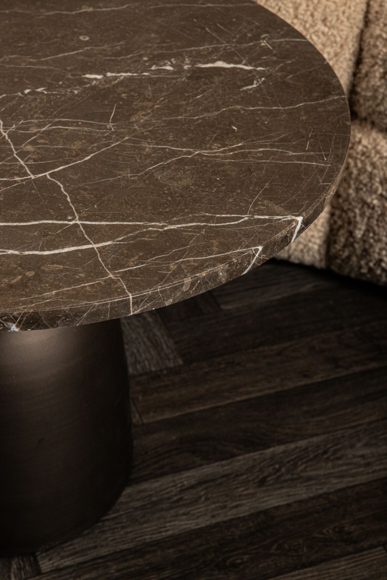 Beistelltisch Patras Brown Marmor