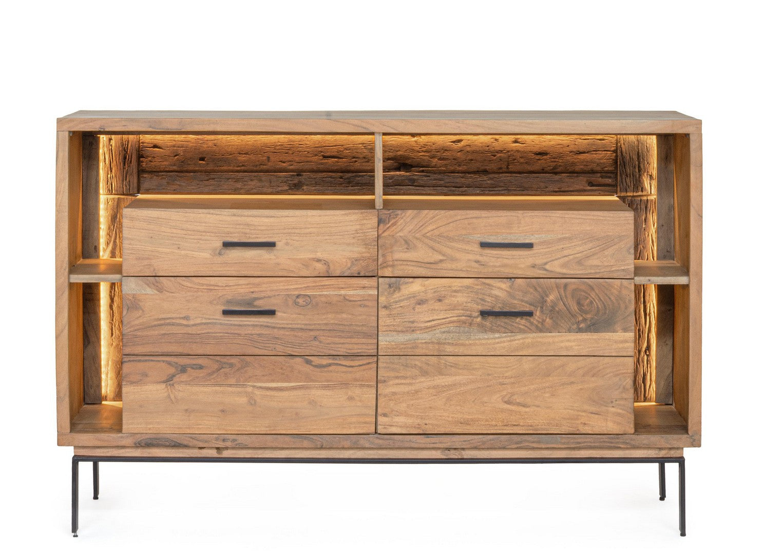 Sideboard Mangal 2 Türen mit Stahlgestell