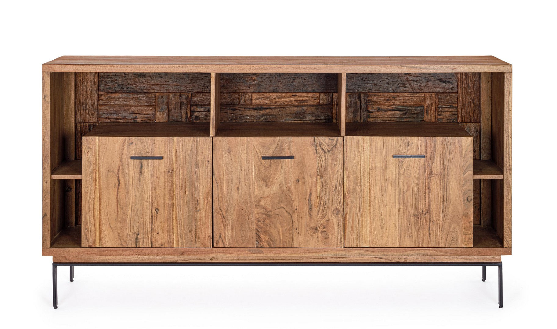 Sideboard Mangal 3 Türen mit Stahlgestell