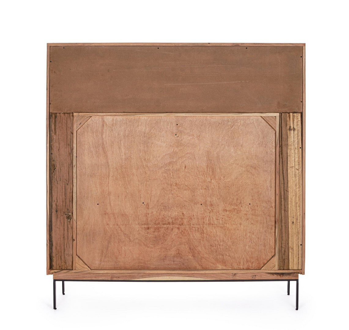 Sideboard Mangal 2 Türen und Schubladen mit Stahlgestell