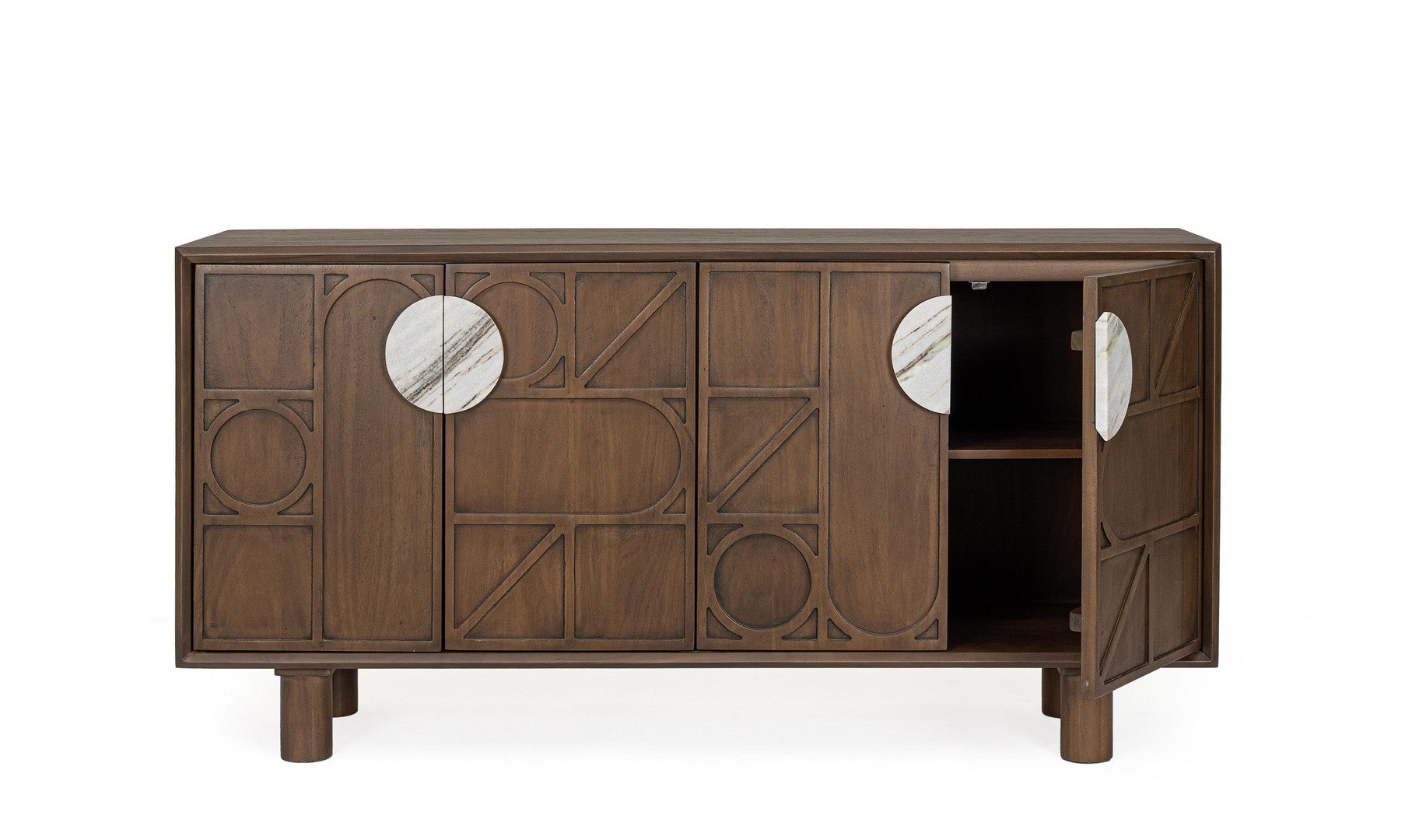 Bizzotto | Sideboard Hemming Tueren Mit Stahlgestell Hemming | Stahlgestell | Neutral | Produktansicht