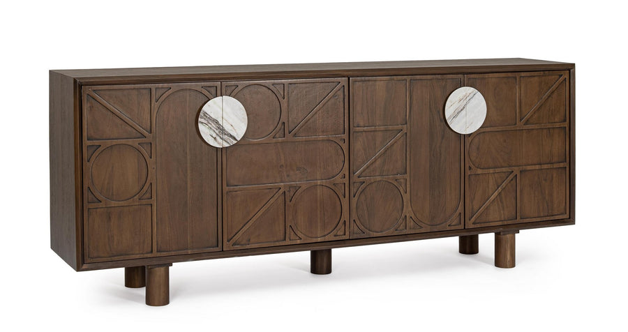 Sideboard Hemming 3 Türen mit Stahlgestell
