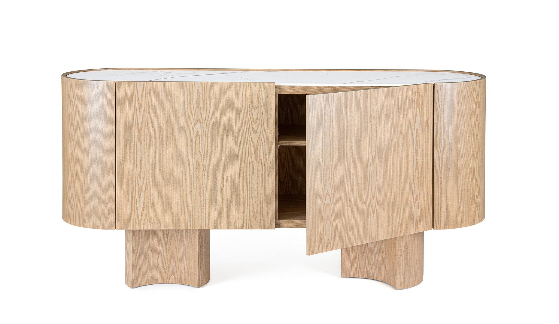 Sideboard Otilia 3 Türen mit Stahlgestell