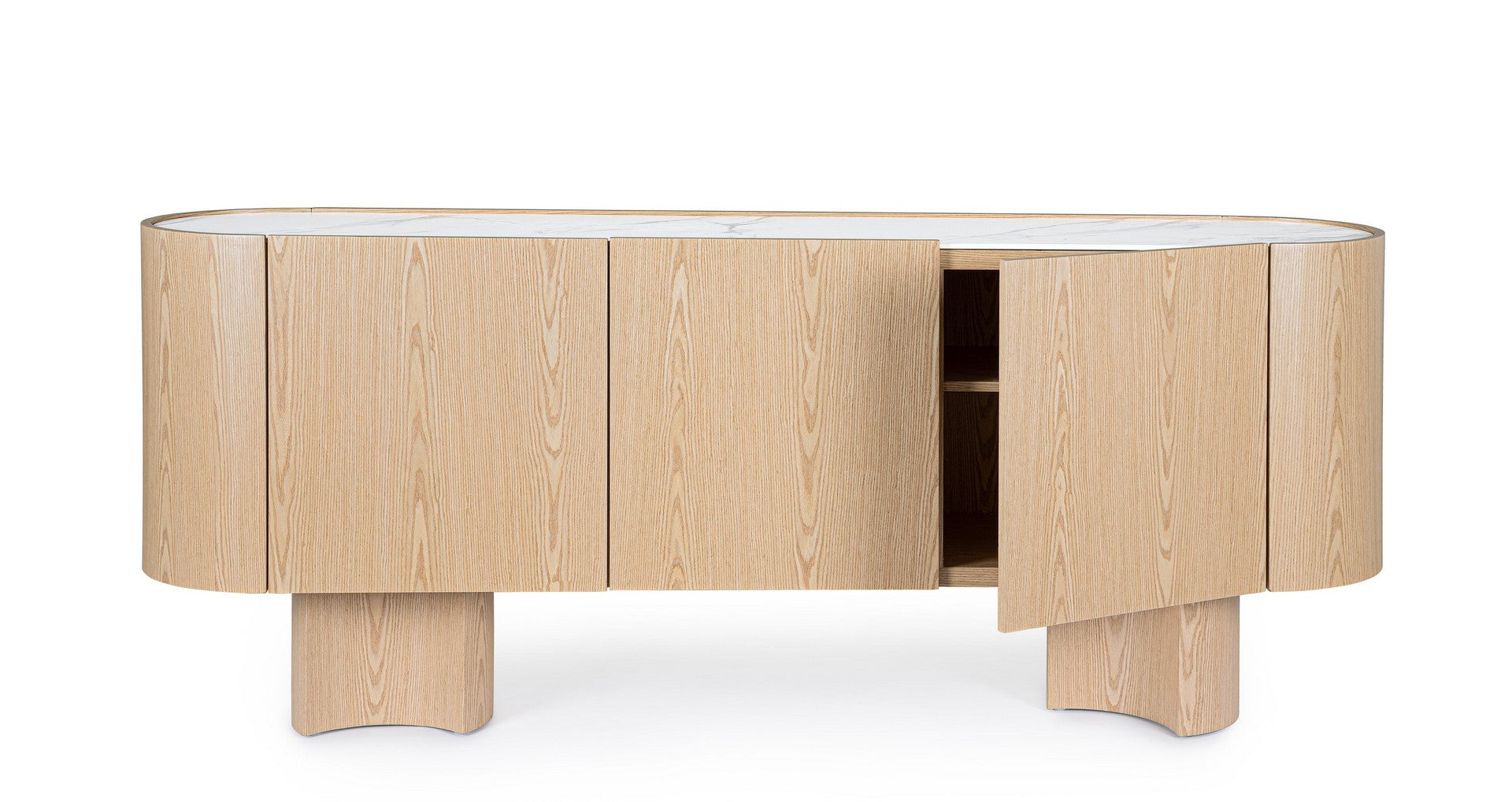 Sideboard Otilia 3 Türen mit Stahlgestell
