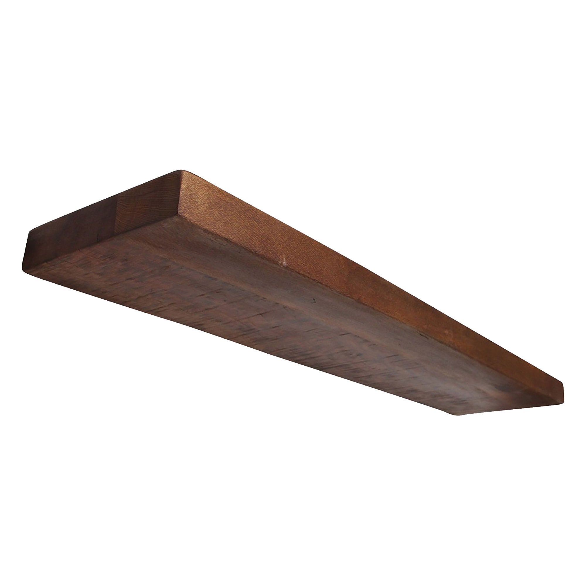 Seitenansicht des Wandregals Heritage Braun - schwebendes Design