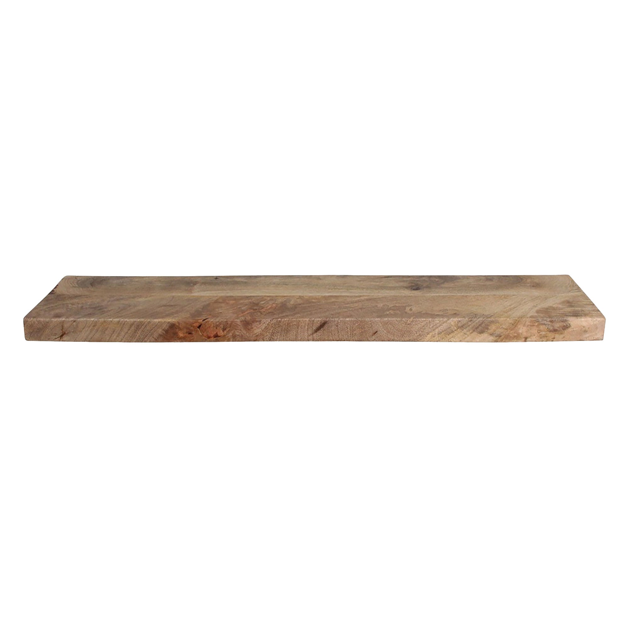 Wandregal Heritage Natur aus Vintage Mangoholz – Frontansicht
