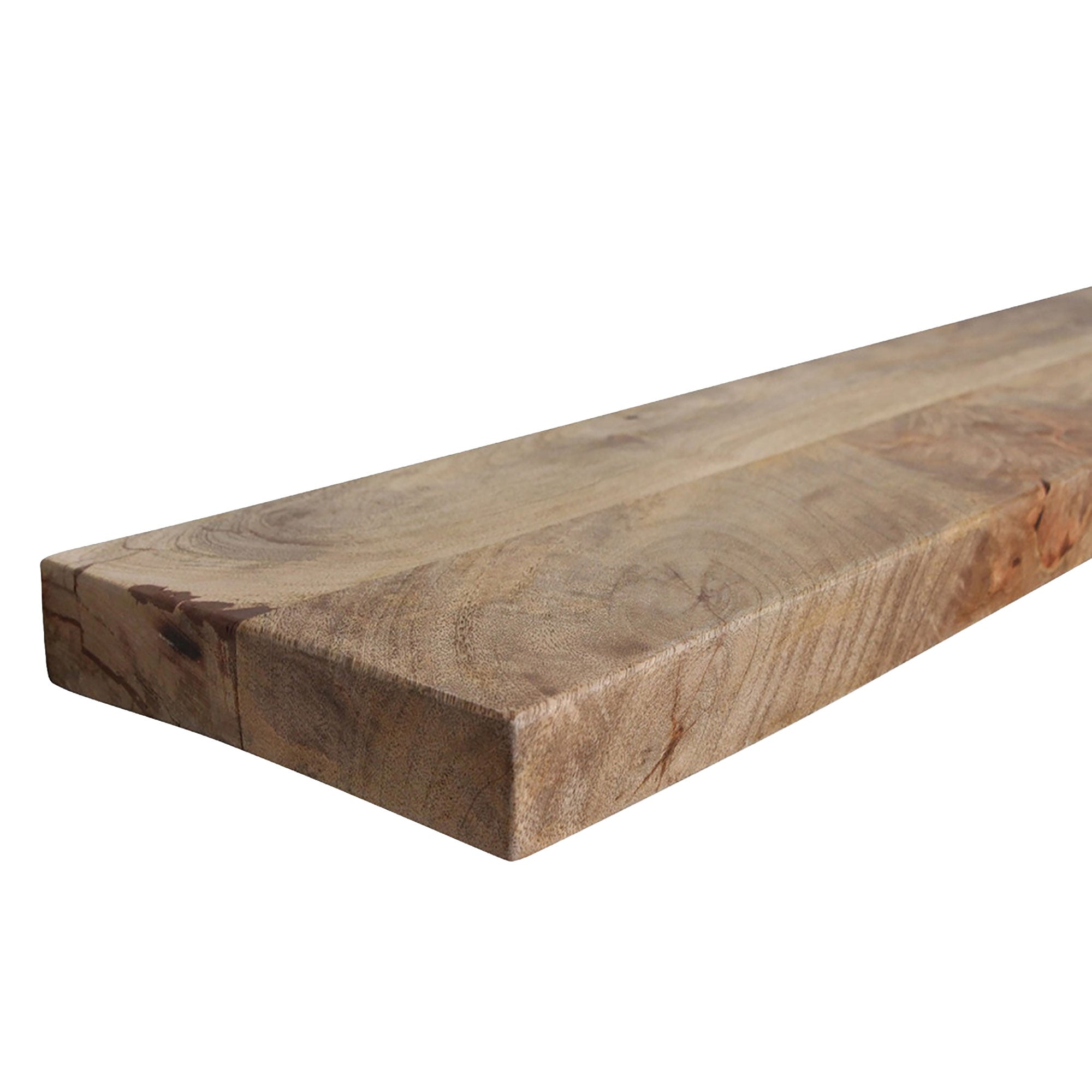 Seitenansicht des Wandregals Heritage Natur mit sichtbarer Holzmaserung