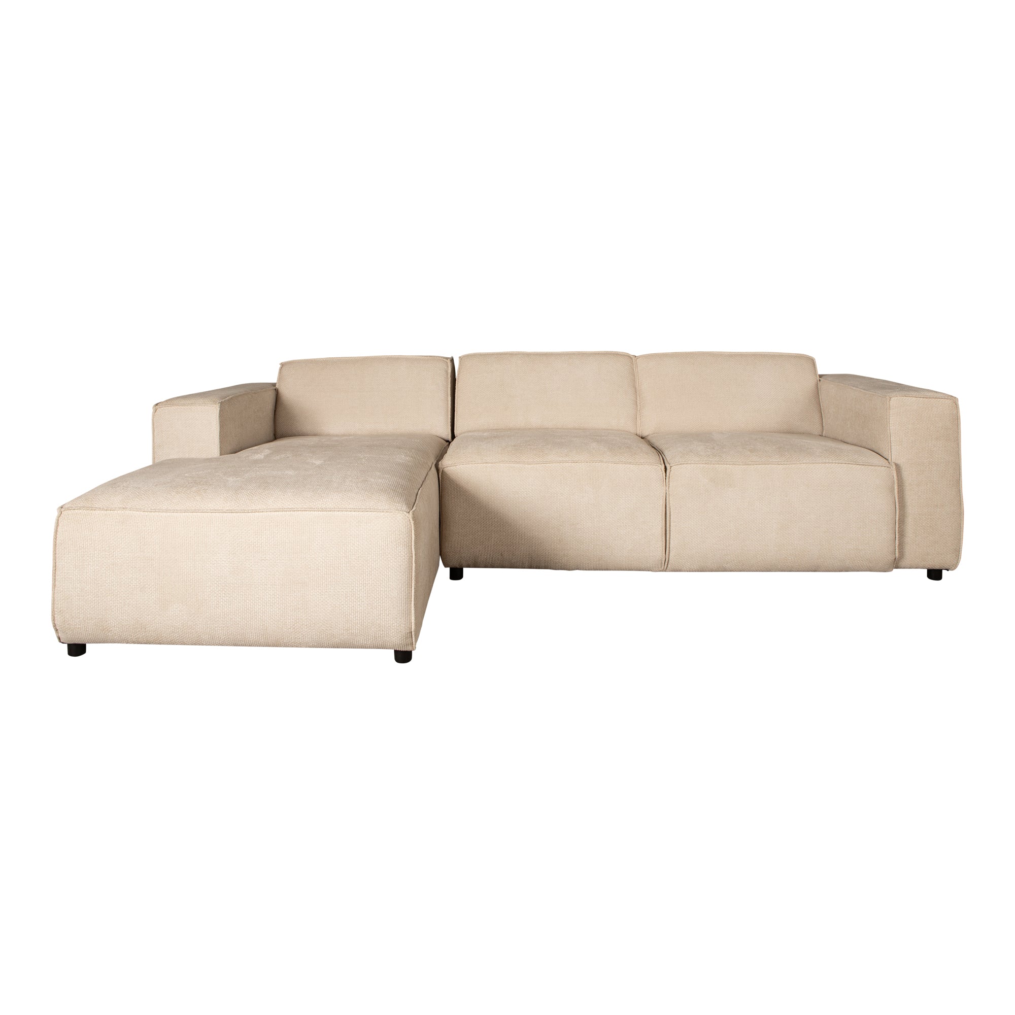PTMD Sofa Trapani modular | Designsofa mit flexiblen Modulen in Ausführung | 3Seat+CL-Arm-L | Stoff Eden 03 Cream
