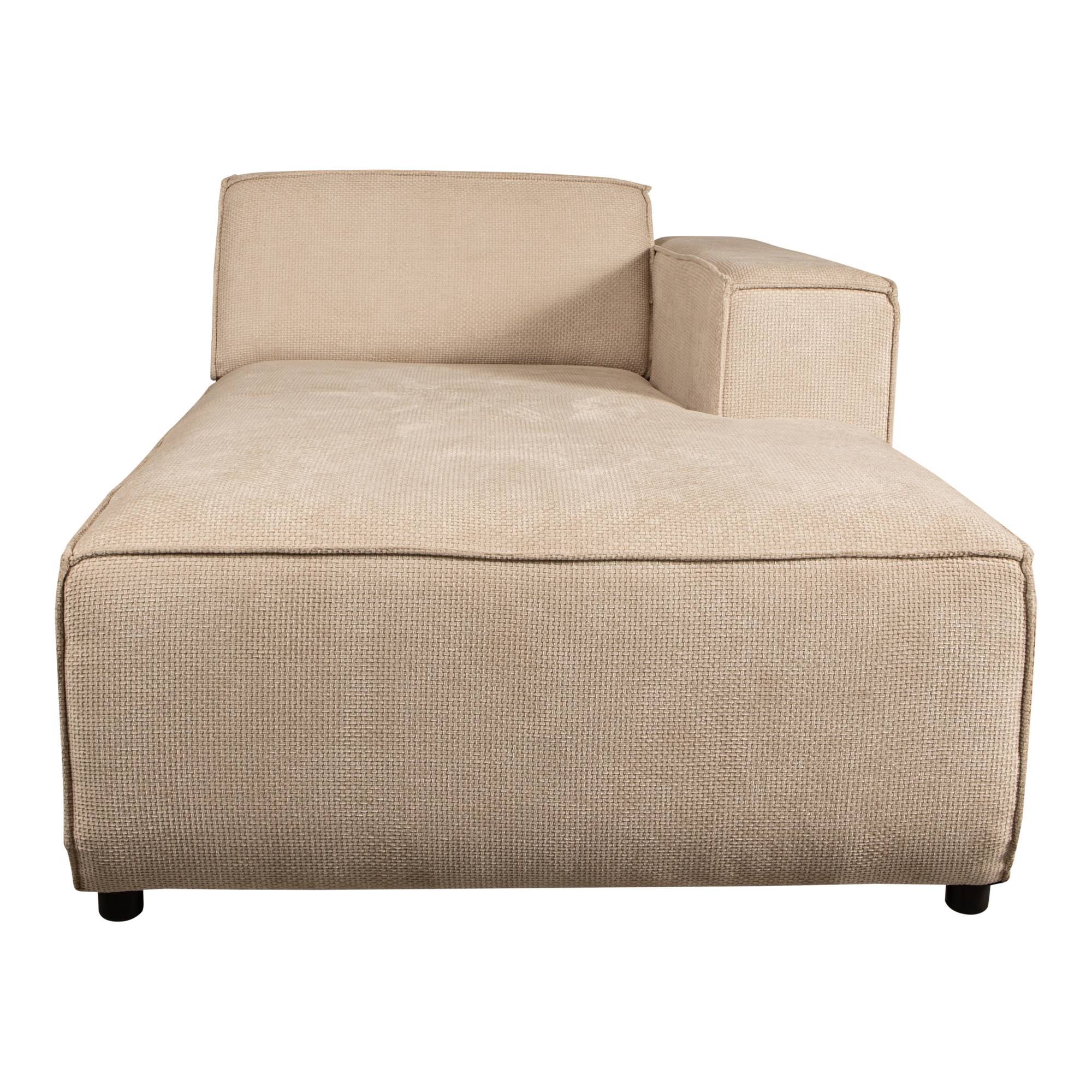 Sofa Trapani Modular Beige mit Chaiselongue rechts – PTMD | CL-R | Stoff Eden 03 Cream