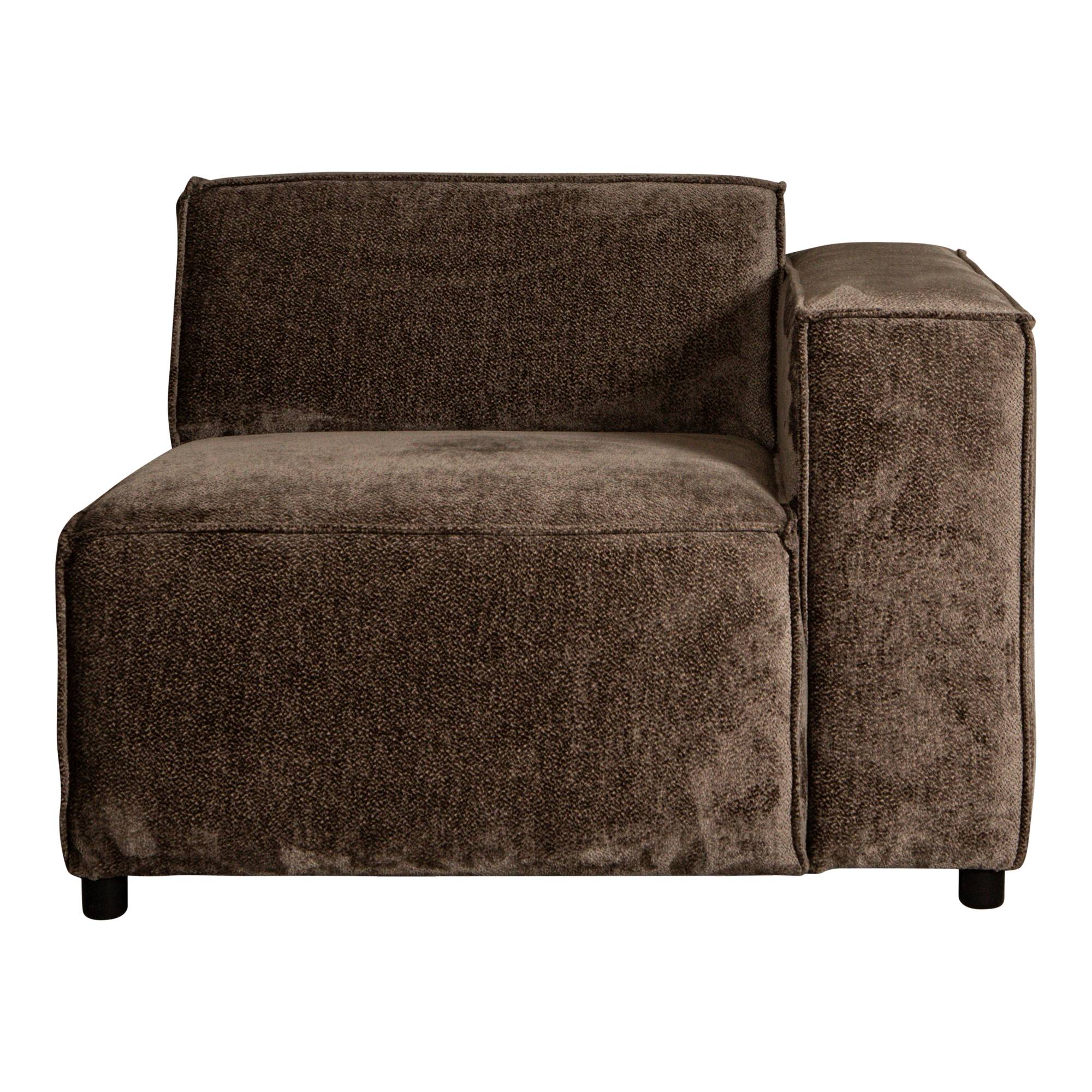 PTMD Sofa Trapani modular | seater arm right | Aphrodite 06 Antelope