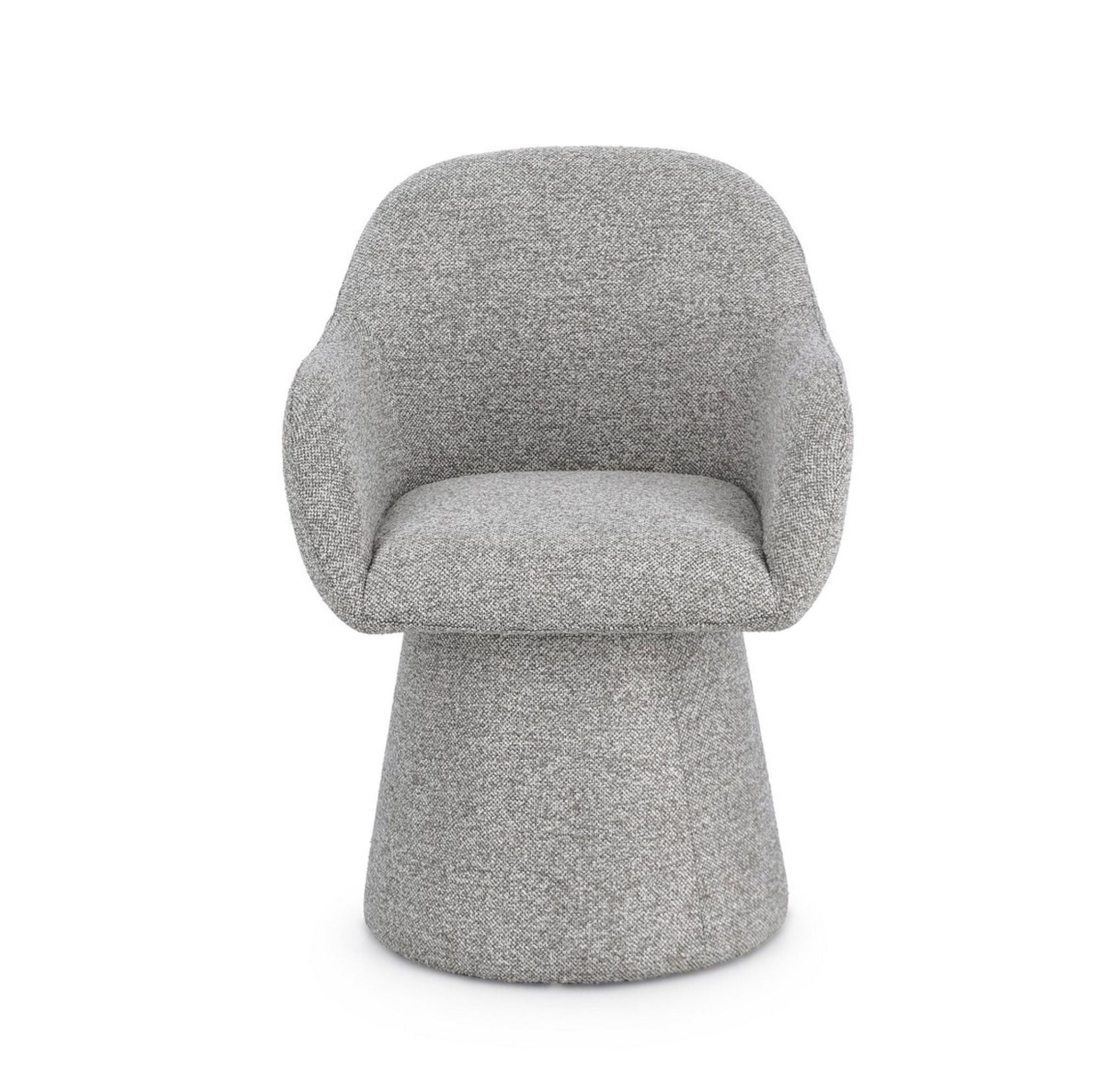 Detailaufnahme Oberfläche | Indoor Sofa Sessel Antara Grau | Drehbar 360° | zeitloses Design, hochwertig verarbeitet, ideal für Wohn- und Essbereich