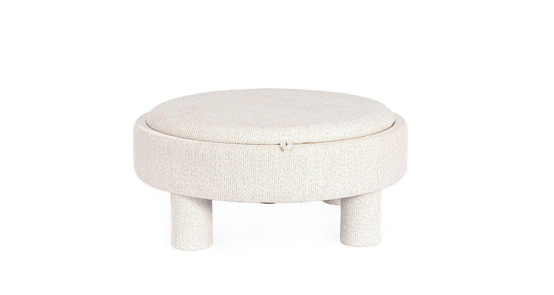 Detailaufnahme Oberfläche | Indoor Sofa Beistelltisch Tanya M-Tablett Ru Weiss | zeitloses Design, hochwertig verarbeitet, ideal für Wohn- und