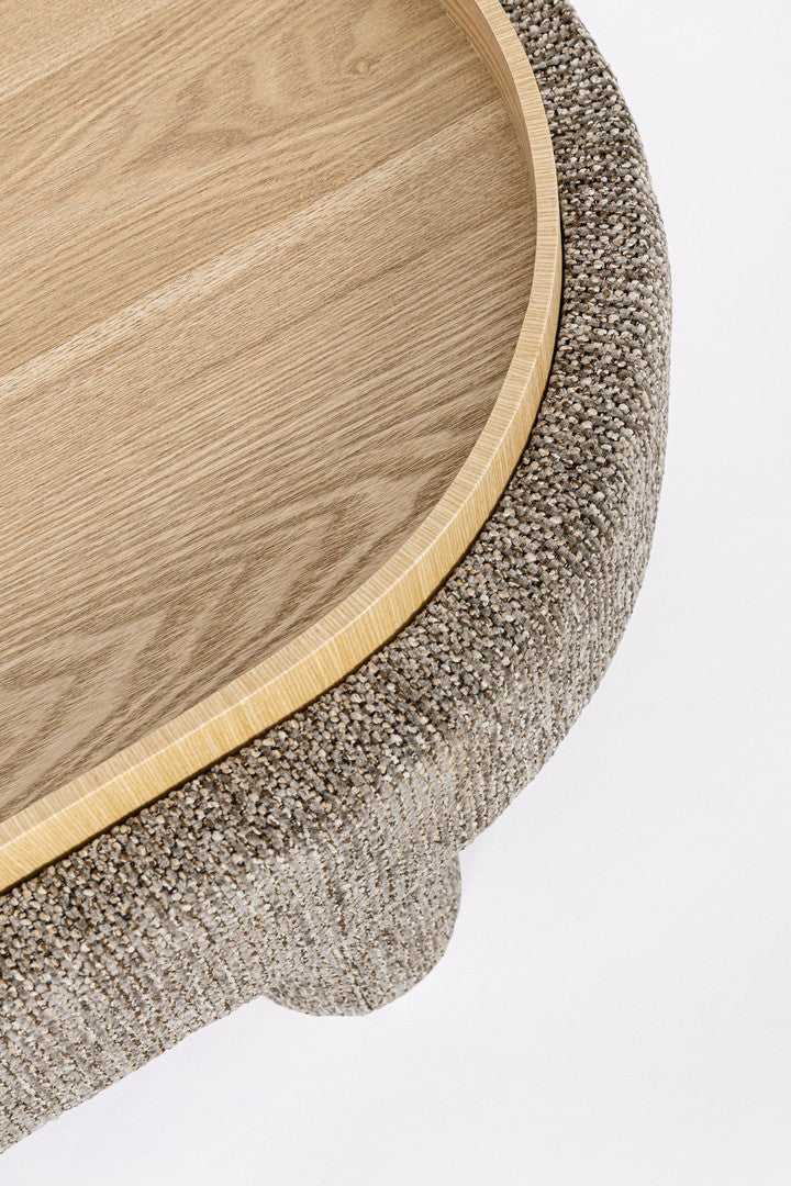 Indoor Sofa Beistelltisch Tanya M-Tablett Oval Grau im Wohnambiente | zeitloses Design, hochwertig verarbeitet, ideal für Wohn- und Essbereich | Ansicht 04