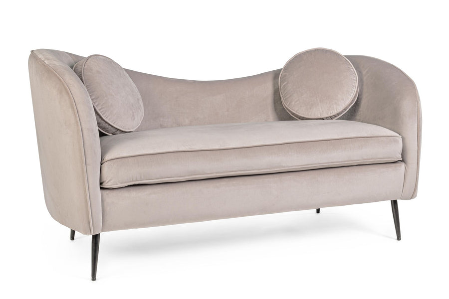 Indoor Sofa Sofa Candis Hellgrau 2Pl in grau | Bizzotto | zeitloses Design, hochwertig verarbeitet, ideal für Wohn- und Essbereich