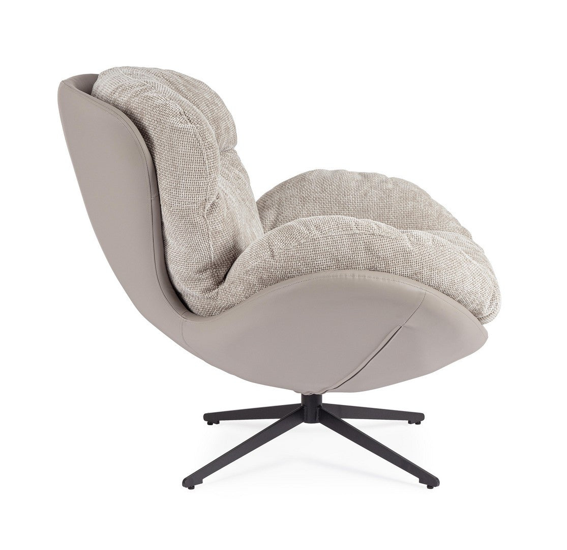 Sessel Adinda Dunkelgrau/Taubengrau