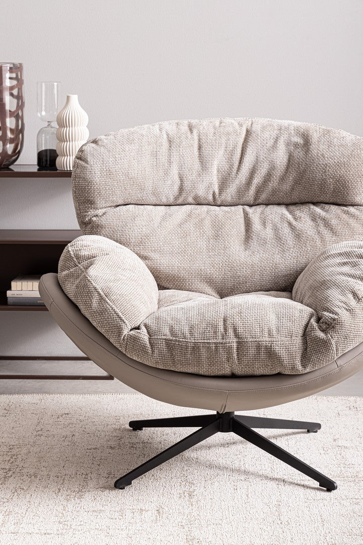 Sessel Adinda Dunkelgrau/Taubengrau