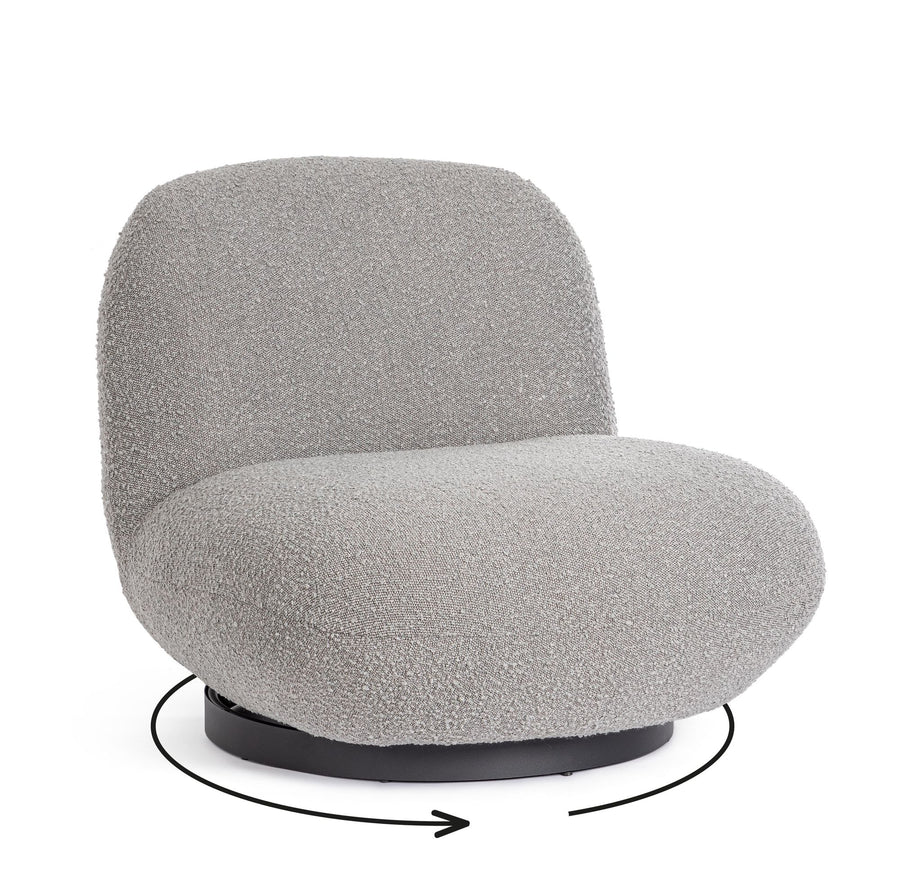 Sessel drehbar Margot Grau