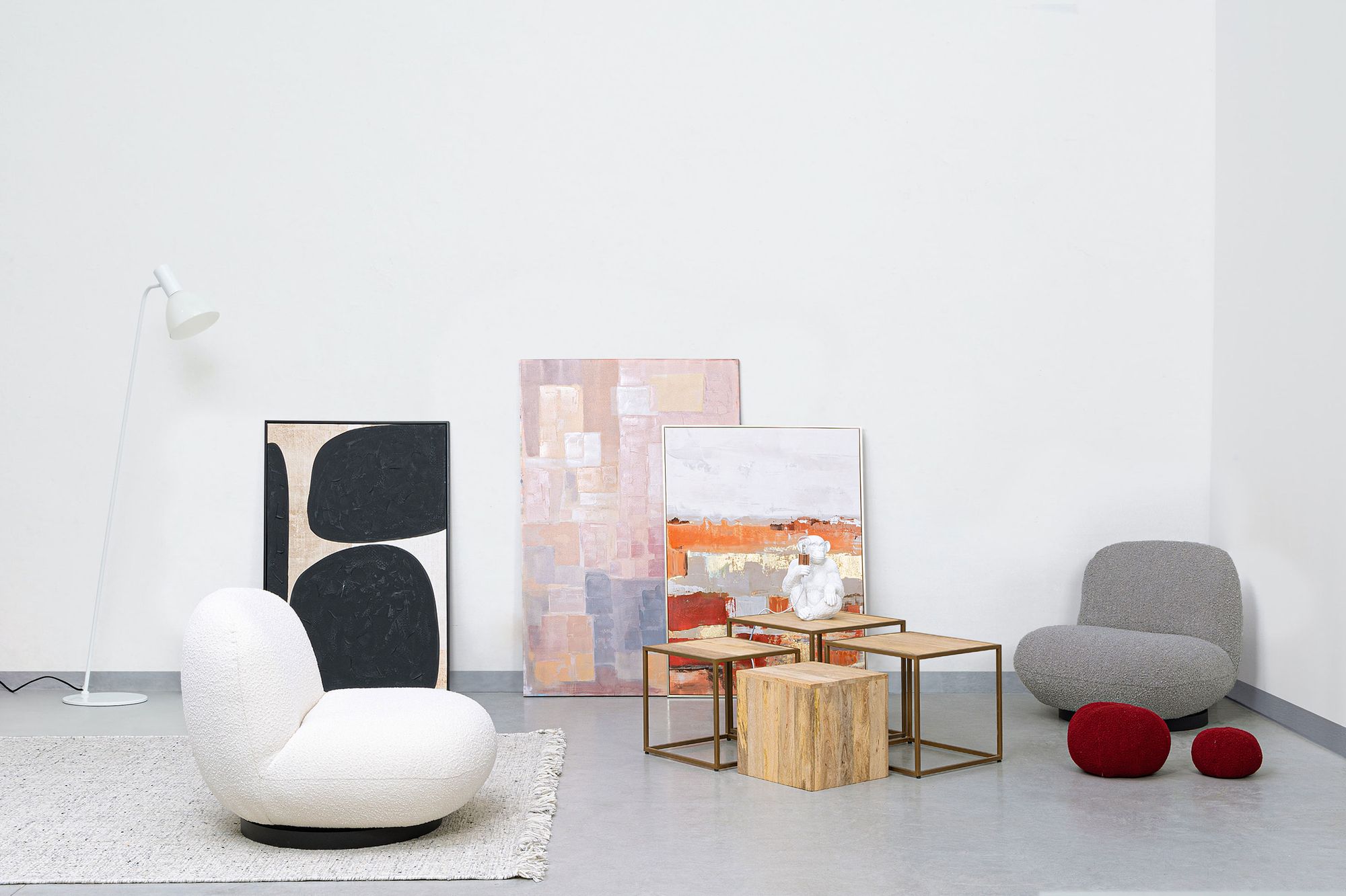 Sessel drehbar Margot Grau