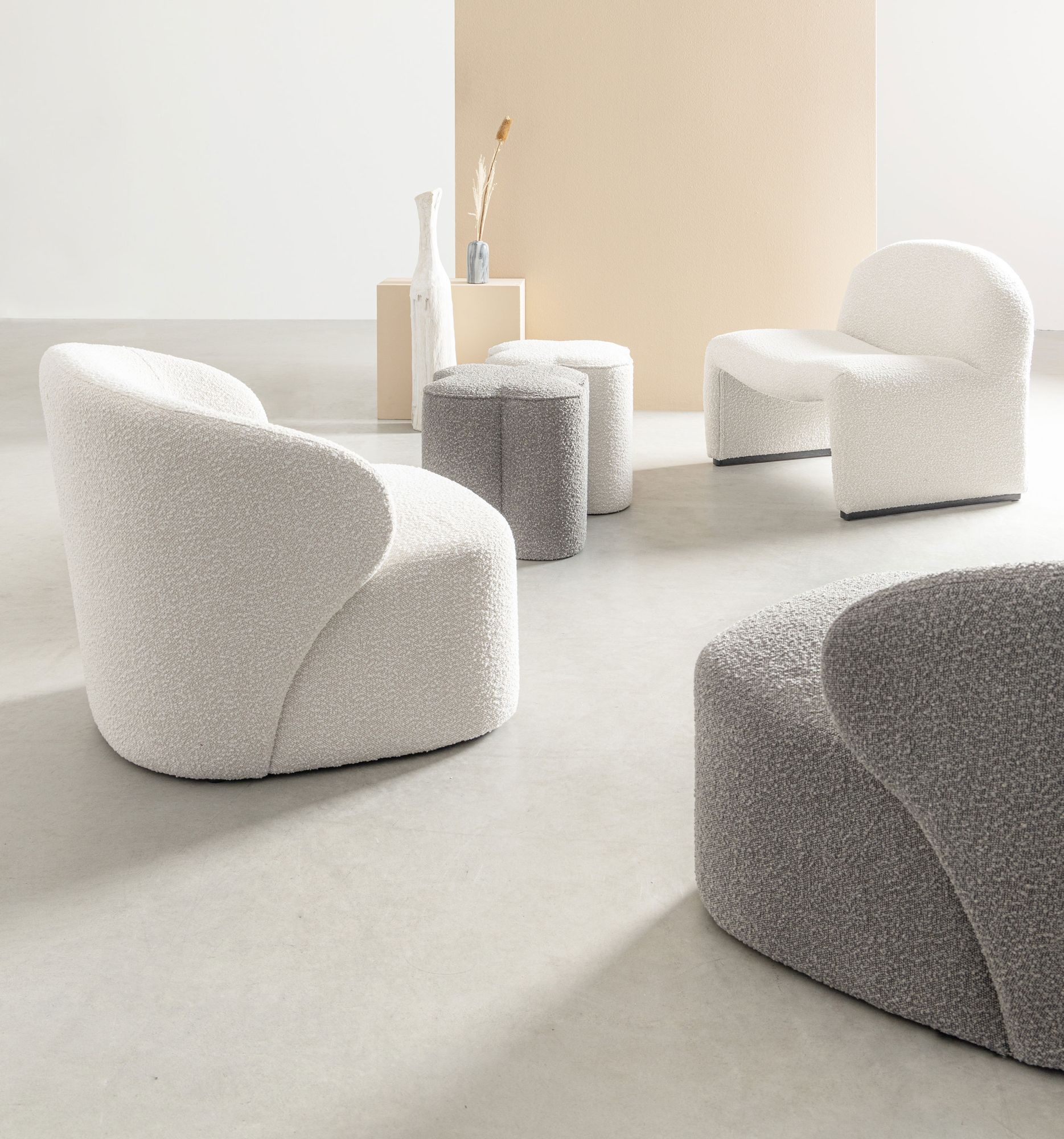 Indoor Sofa Sessel Bassilla Natur im Wohnambiente | zeitloses Design, hochwertig verarbeitet, ideal für Wohn- und Essbereich