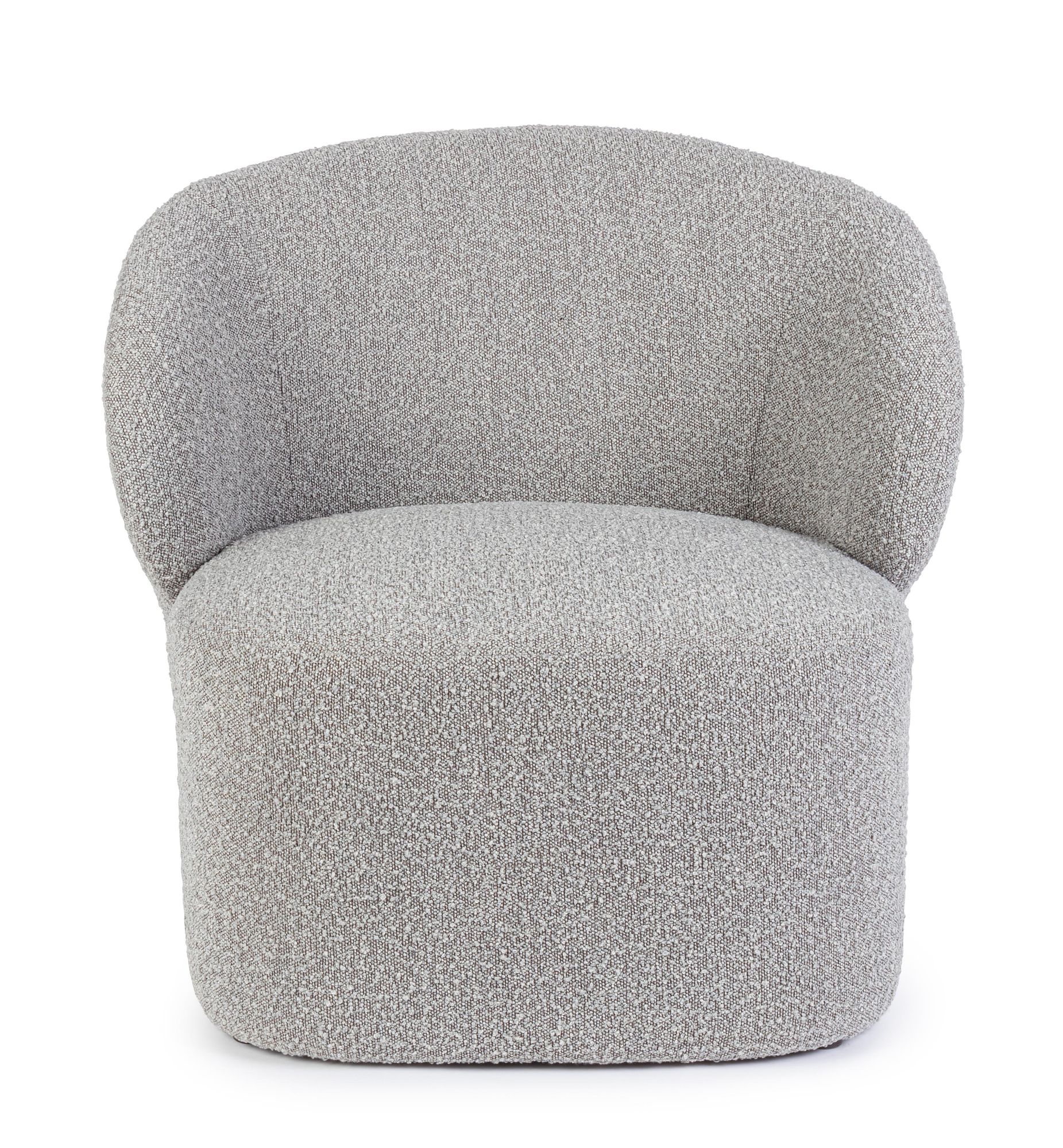 Indoor Sofa Sessel Babila Grau im Wohnambiente | zeitloses Design, hochwertig verarbeitet, ideal für Wohn- und Essbereich