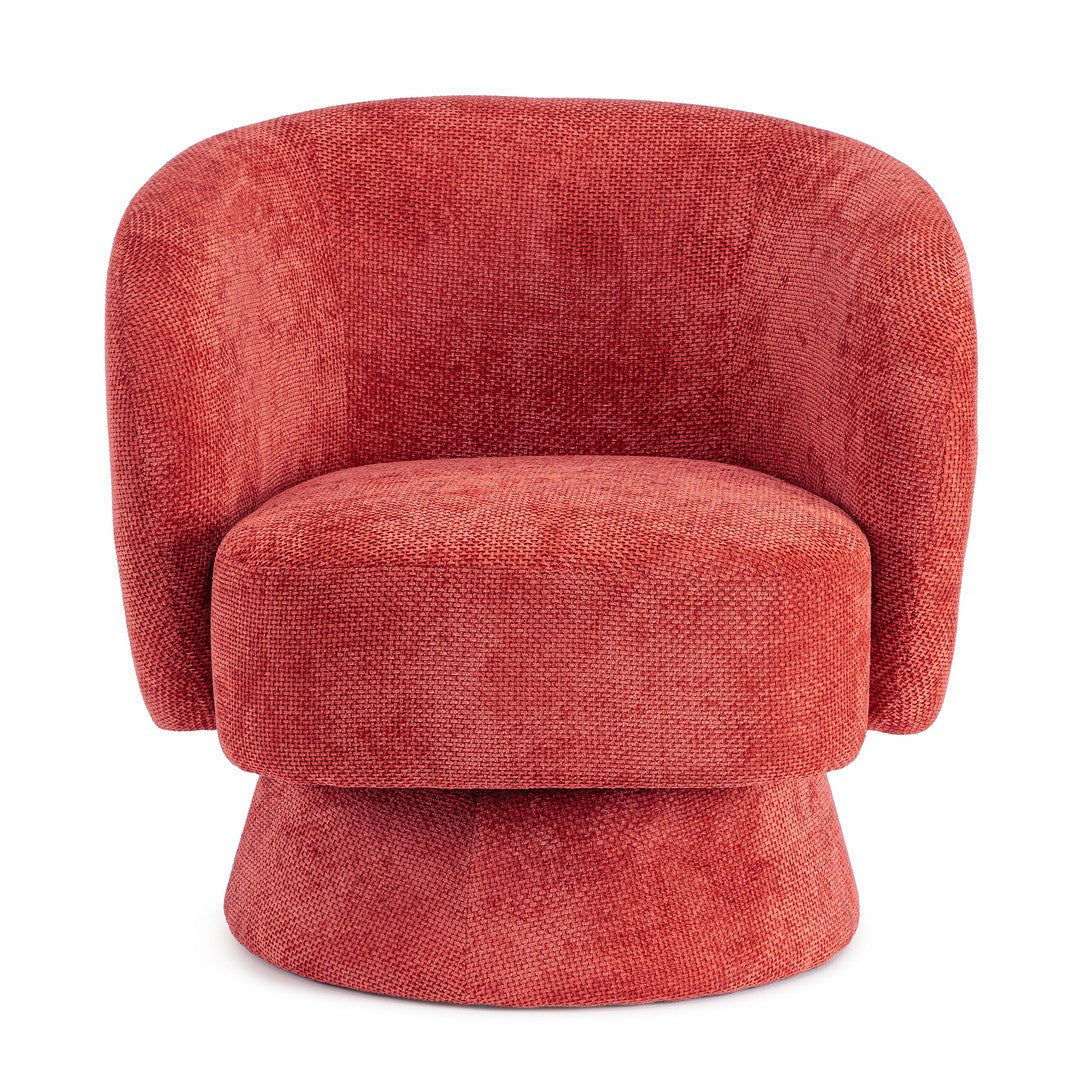 Detailaufnahme Oberfläche | Indoor Sofa Sessel drehbar Julienne Cherry | zeitloses Design, hochwertig verarbeitet, ideal für Wohn- und Essbereich