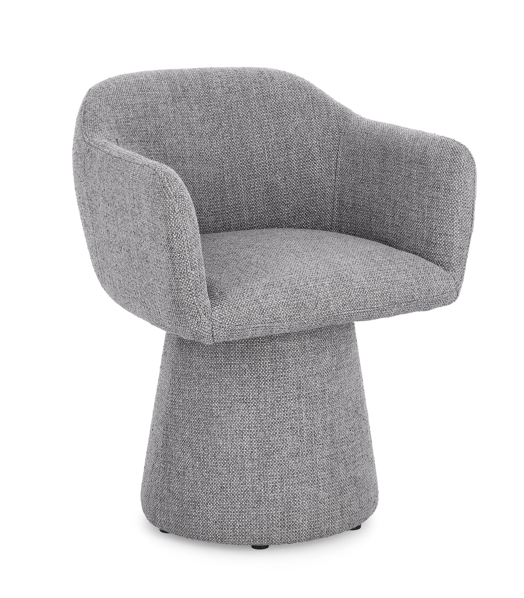 Indoor Sofa Stuhl Lottie drehbar Dunkelgrau in grau | Bizzotto | zeitloses Design, hochwertig verarbeitet, ideal für Wohn- und Essbereich