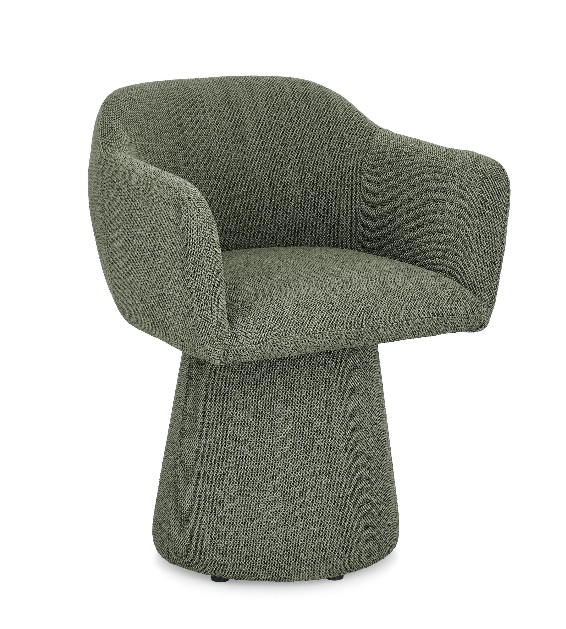 Indoor Sofa Stuhl Lottie drehbar Grün in grün | Bizzotto | zeitloses Design, hochwertig verarbeitet, ideal für Wohn- und Essbereich