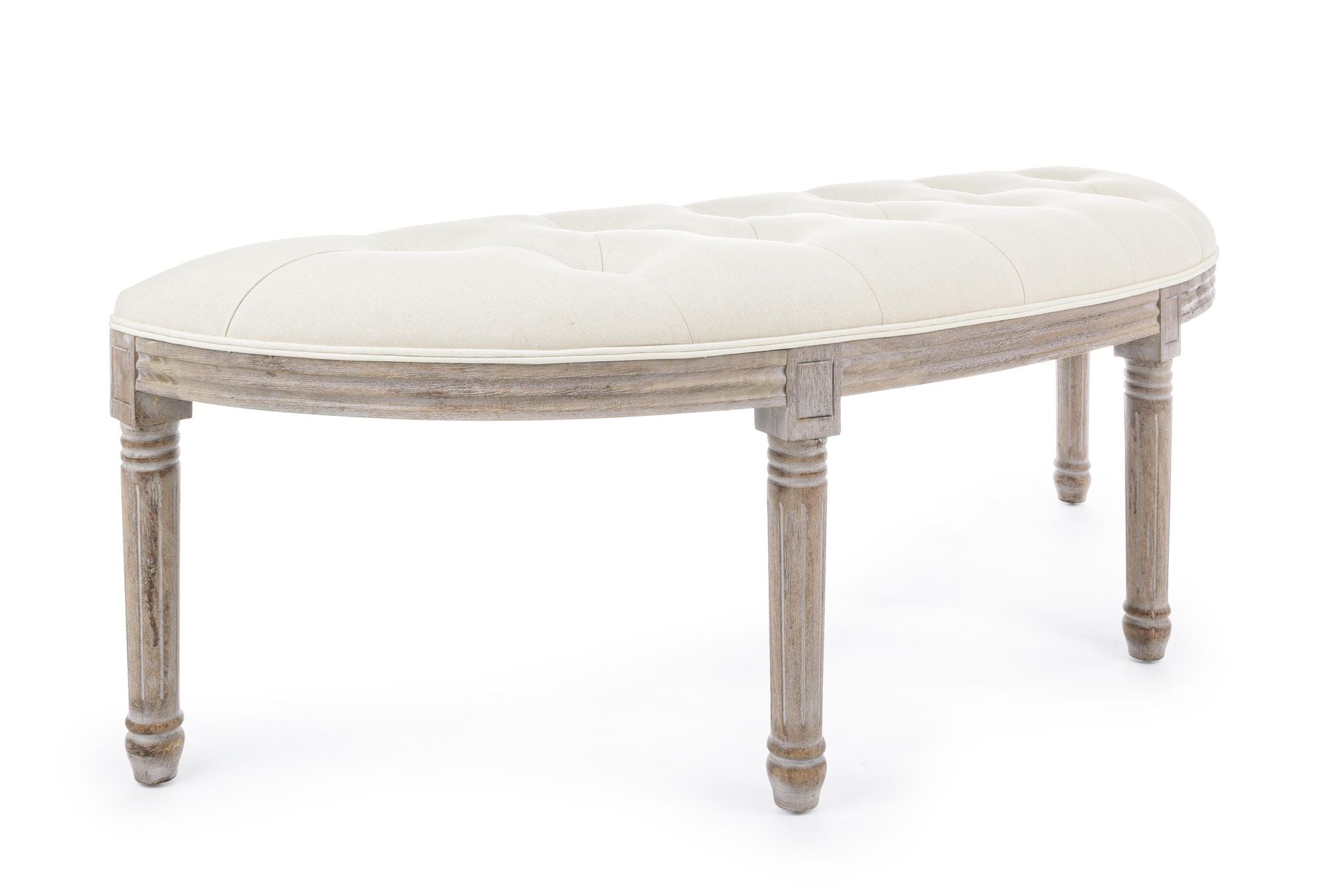 Indoor Sofa Bank Tilde Naturale in natur | Bizzotto | zeitloses Design, hochwertig verarbeitet, ideal für Wohn- und Essbereich