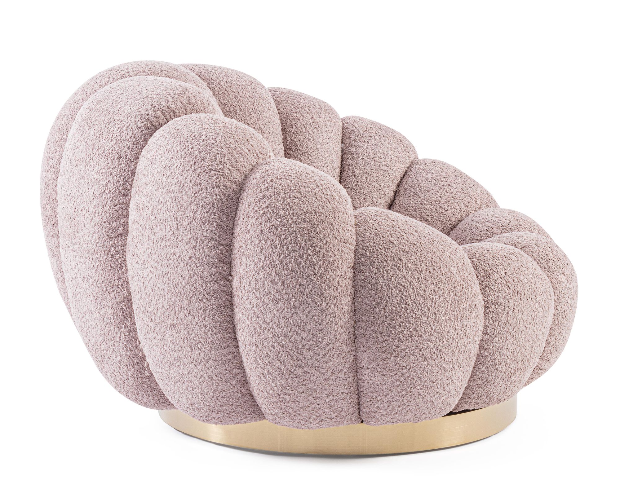 Indoor Sofa Sessel drehbar Florel Altrosa im Wohnambiente | zeitloses Design, hochwertig verarbeitet, ideal für Wohn- und Essbereich | Ansicht 05