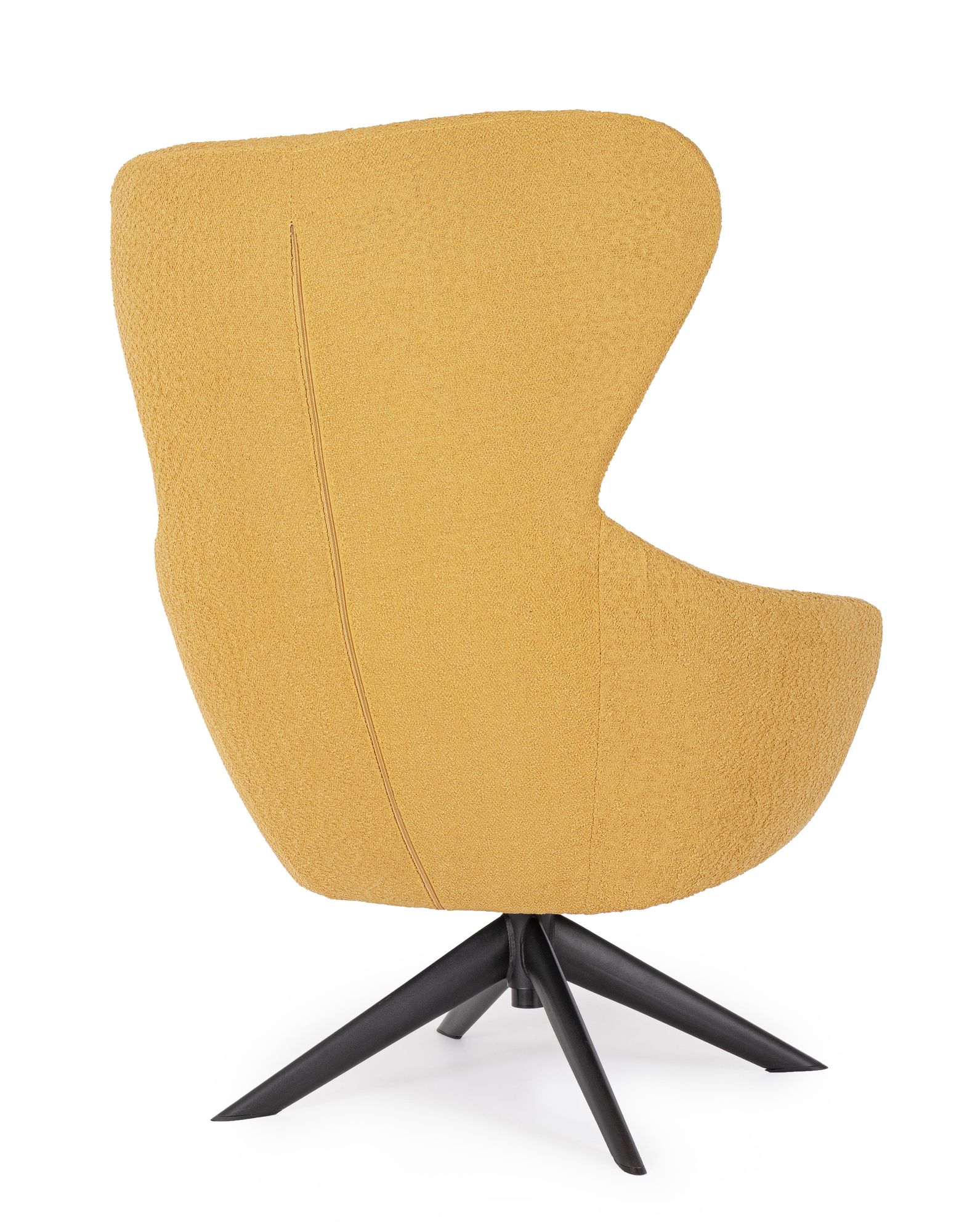 Indoor Sofa Sessel drehbar Hailey Senf im Wohnambiente | zeitloses Design, hochwertig verarbeitet, ideal für Wohn- und Essbereich | Ansicht 05