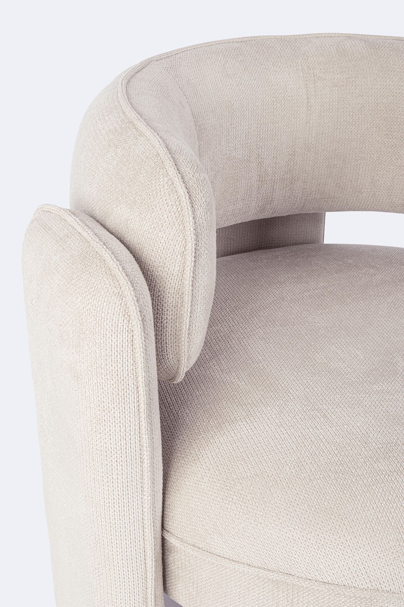 Indoor Sofa Sessel Aisha Beige im Wohnambiente | zeitloses Design, hochwertig verarbeitet, ideal für Wohn- und Essbereich | Ansicht 08