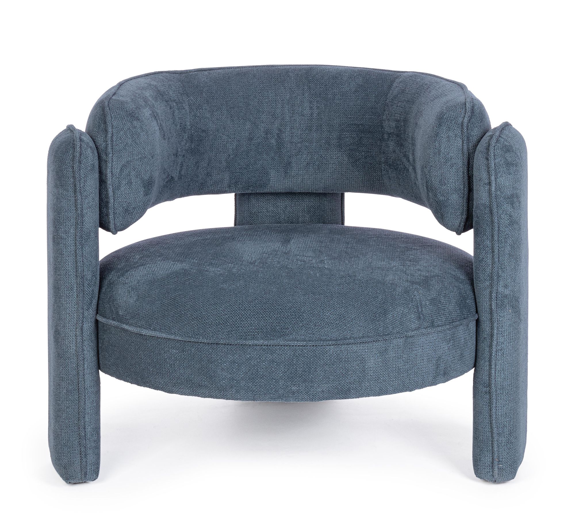 Indoor Sofa Sessel Aisha Blau im Wohnambiente | zeitloses Design, hochwertig verarbeitet, ideal für Wohn- und Essbereich