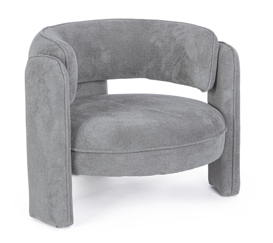 Indoor Sofa Sessel Aisha Dunkelgrau in grau | Bizzotto | zeitloses Design, hochwertig verarbeitet, ideal für Wohn- und Essbereich