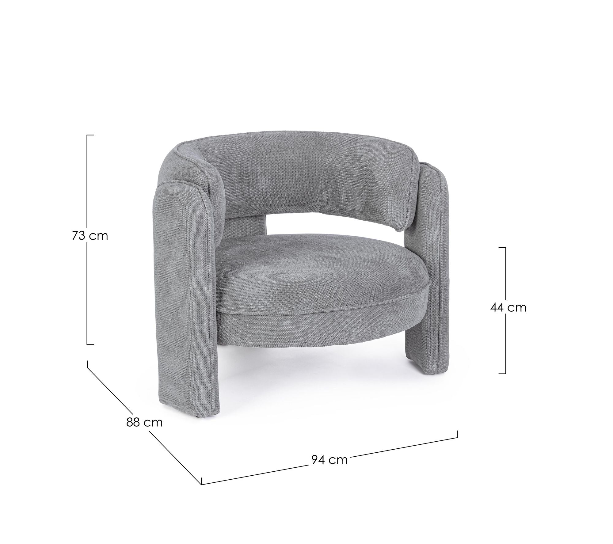 Indoor Sofa Sessel Aisha Dunkelgrau im Wohnambiente | zeitloses Design, hochwertig verarbeitet, ideal für Wohn- und Essbereich | Ansicht 08