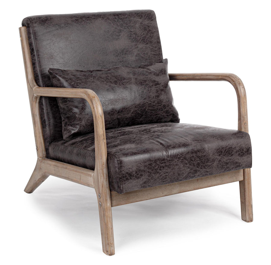 Indoor Sofa Sessel M-Kissen Ancilla Dunkel | Bizzotto | zeitloses Design, hochwertig verarbeitet, ideal für Wohn- und Essbereich