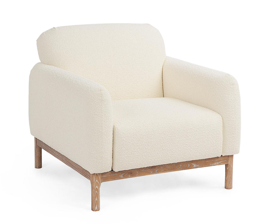 Indoor Sofa Sessel Detroit Naturfarbe Boucle' aus Bouclé in natur | Bizzotto | zeitloses Design, hochwertig verarbeitet, ideal für Wohn- und