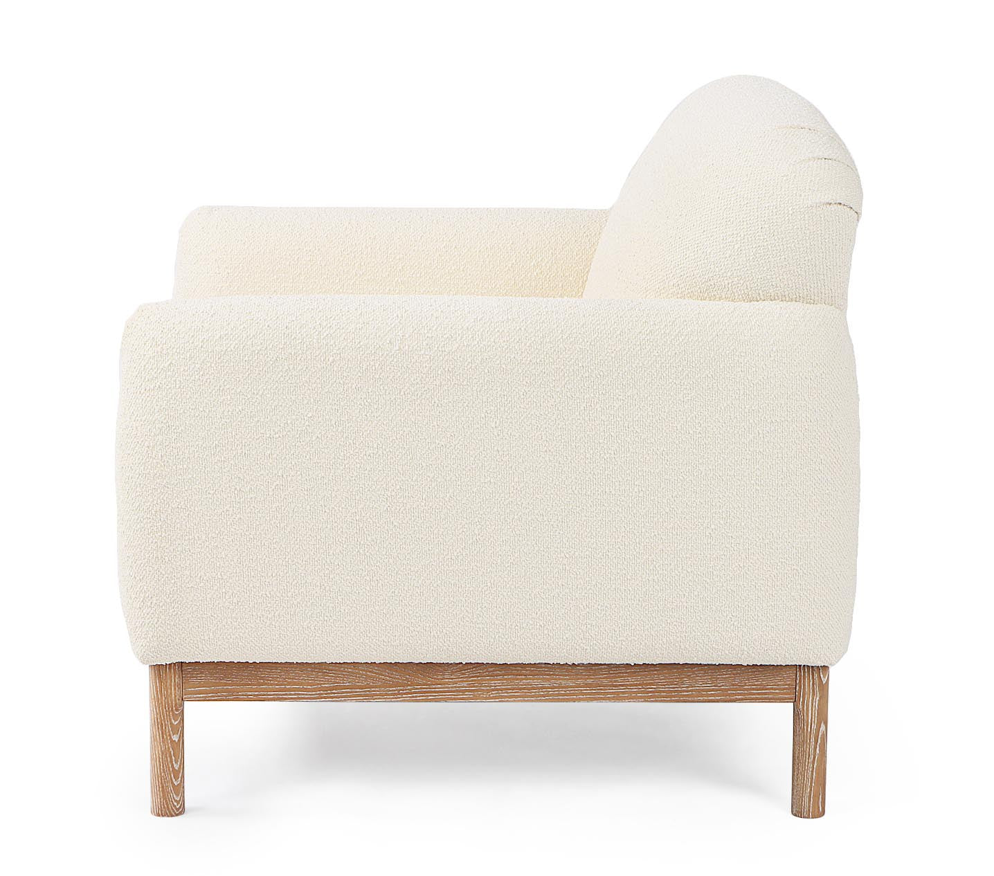 Indoor Sofa Sessel Detroit Naturfarbe Boucle' im Wohnambiente aus Bouclé | zeitloses Design, hochwertig verarbeitet, ideal für Wohn- und Essbereich | Ansicht 07