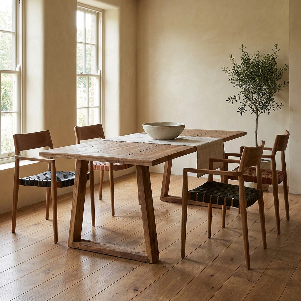 Grainwood Esstisch im modernen Wohnzimmer mit Naturholz-Ambiente | STUFF Shop