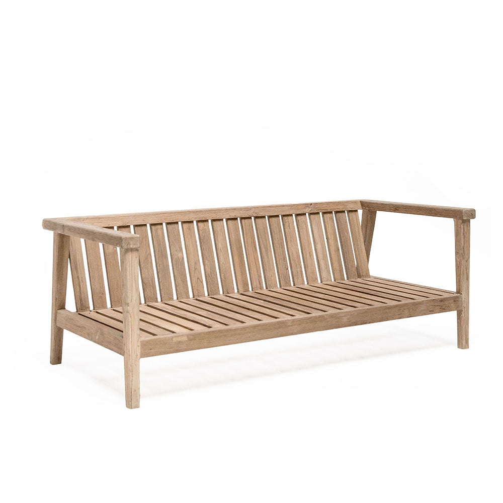 2-Sitzer Copenhagen Teakholz-Rahmen in Natural Grey ohne Polster | STUFF Shop