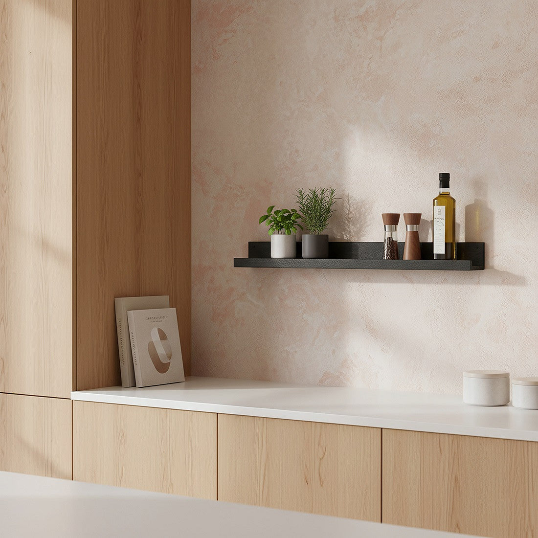 Schwarze Bilderleiste Timberline 75 cm | STUFF Loft