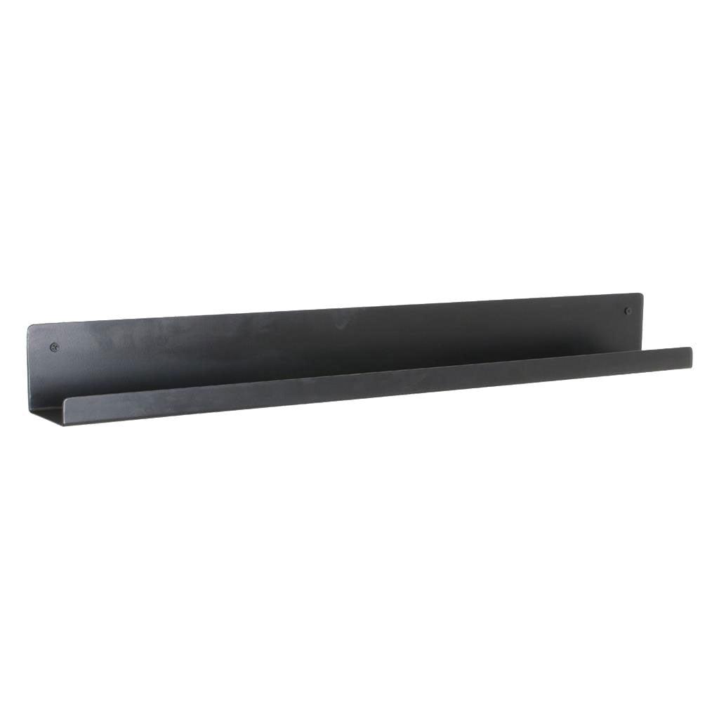 Metall Wandboard Timberline 75 cm in Schwarz Matt | STUFF Loft