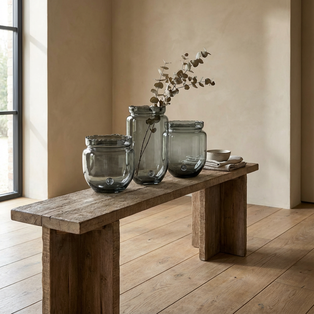 Gommaire Vase Blow aus Grey Glass in den Größen Small, Medium und Large