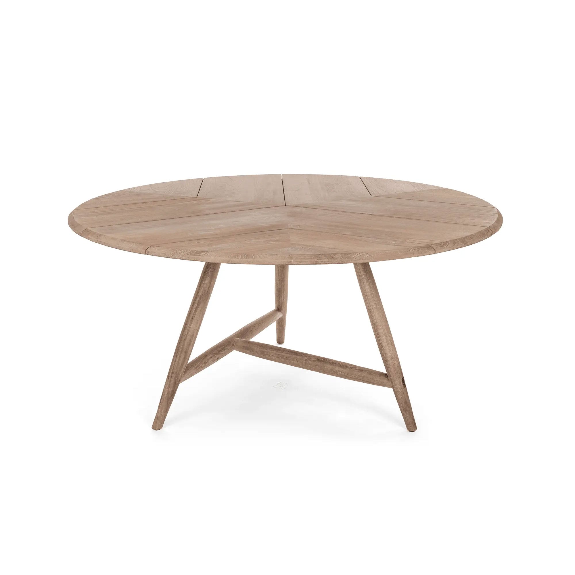 Runder Outdoor Esstisch Faye 170 cm aus massivem Teakholz | Gommaire bei STUFF Shop kaufen