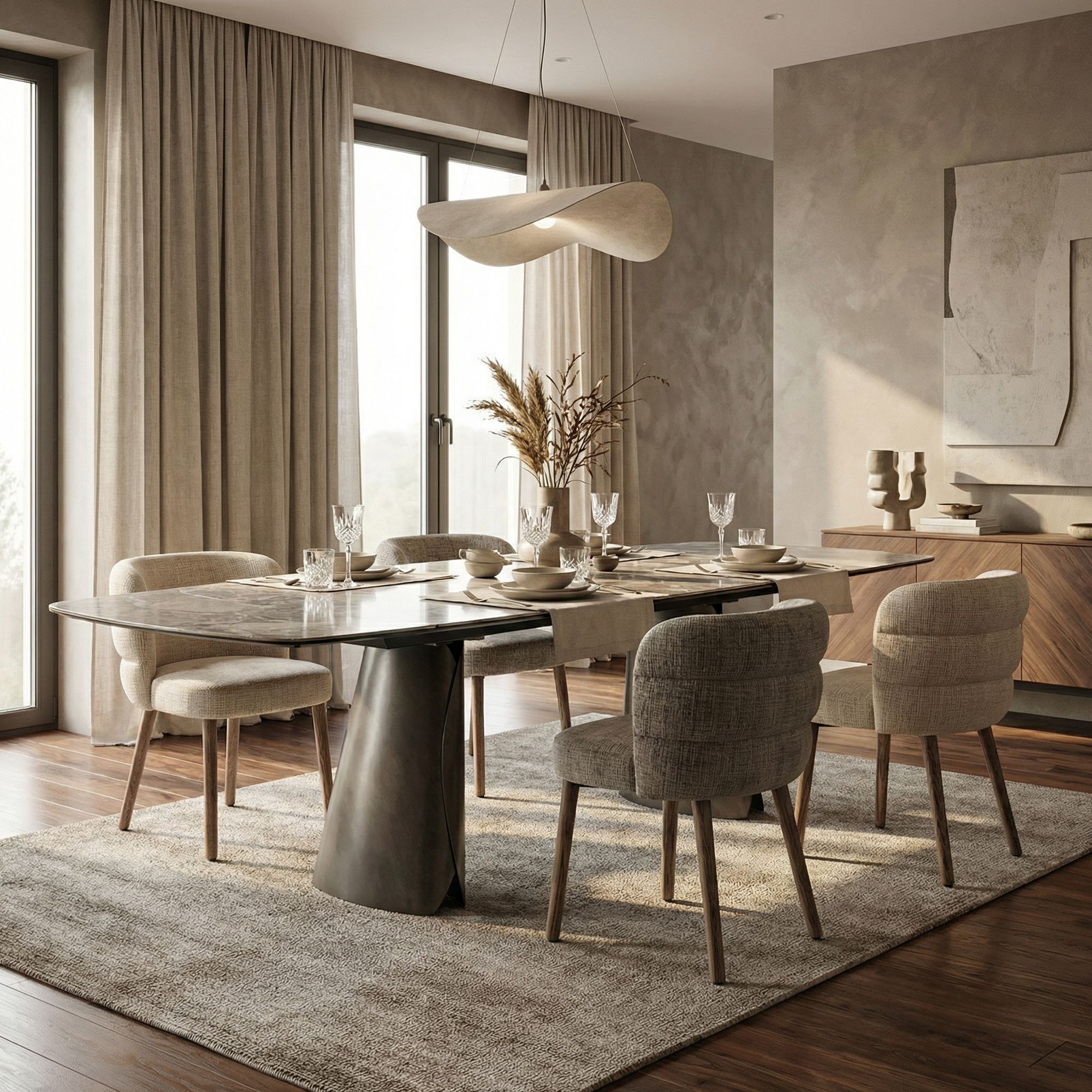 Ausziehtisch Cile Nordic 180/220/260x100 von Bizzotto: hochwertig verarbeitet, stilsicher kombinierbar und ideal für Essbereich oder Wohnraum bei STUFF Shop kaufen