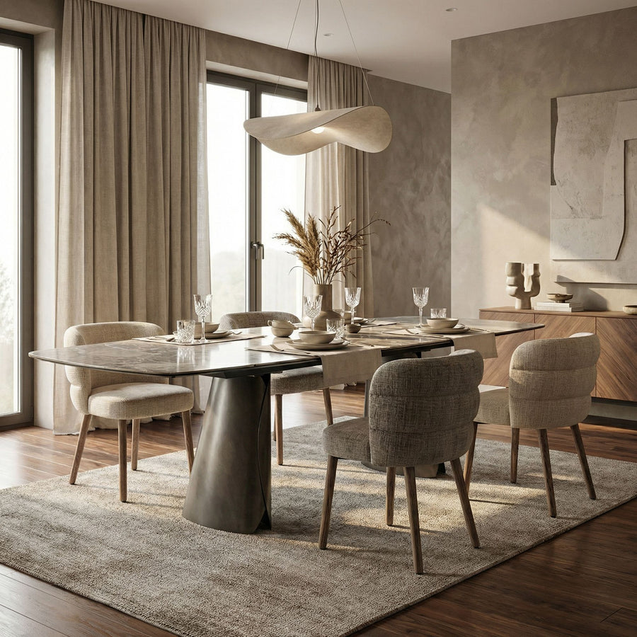 Ausziehtisch Cile Nordic 180/220/260x100 von Bizzotto: hochwertig verarbeitet, stilsicher kombinierbar und ideal für Essbereich oder Wohnraum bei STUFF Shop kaufen