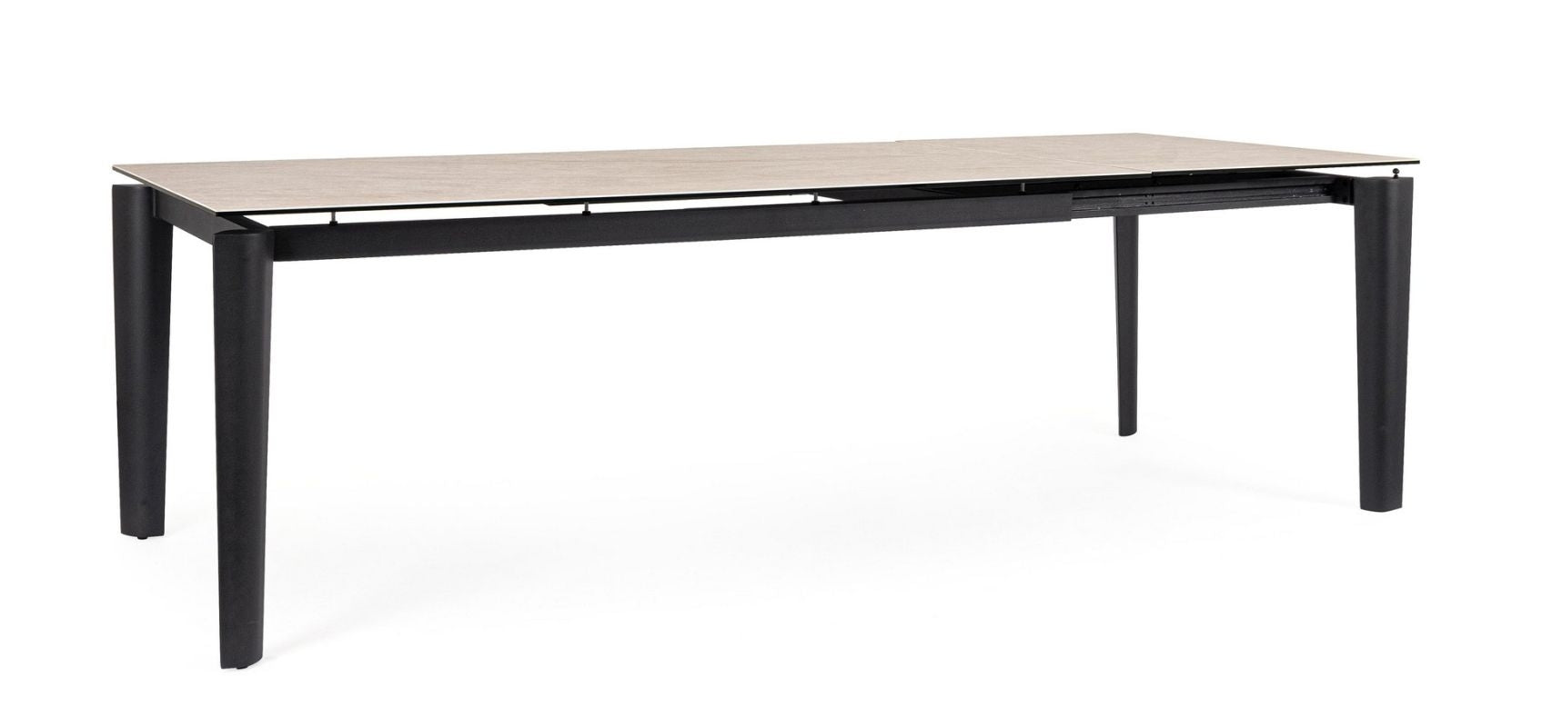 Ausziehtisch Asiri 180/250x100 Schwarz von Bizzotto: hochwertig verarbeitet, stilsicher kombinierbar und ideal für Essbereich oder Wohnraum | bei STUFF Shop kaufen