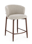 Küchenhocker Amalia Nuss/beige
