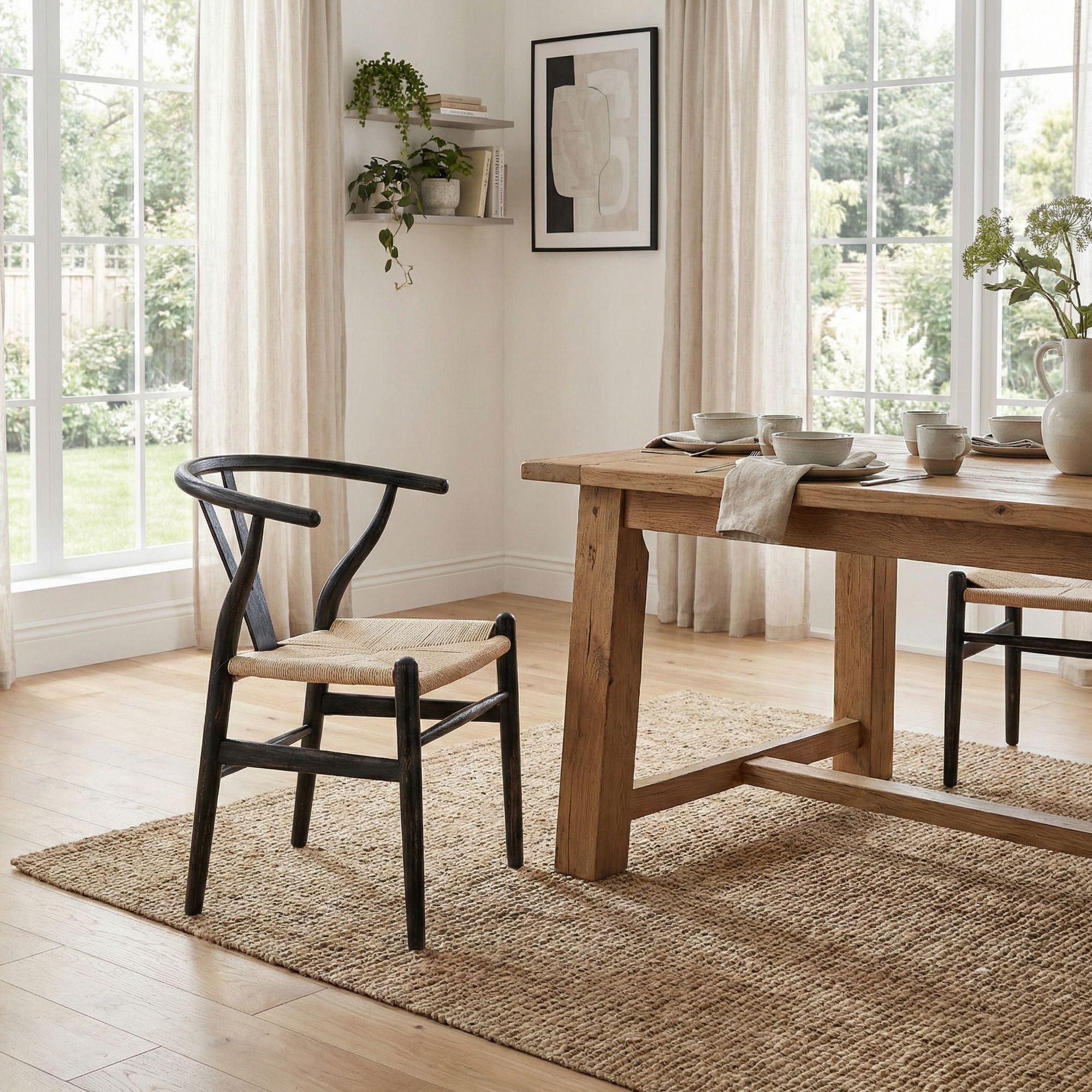 Stuhl Artemia Schwarz/nat