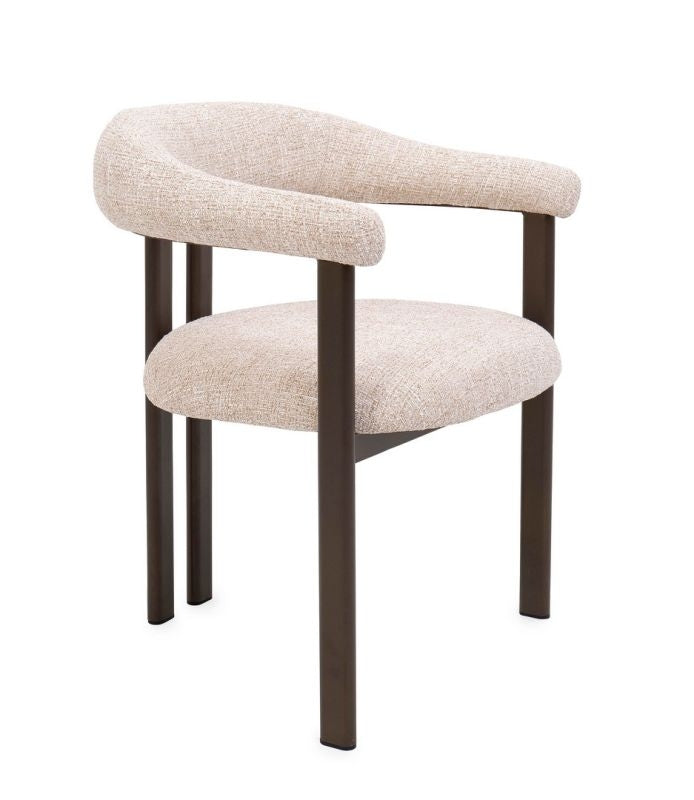 Armlehnenstuhl Giuditta Bronze/sand