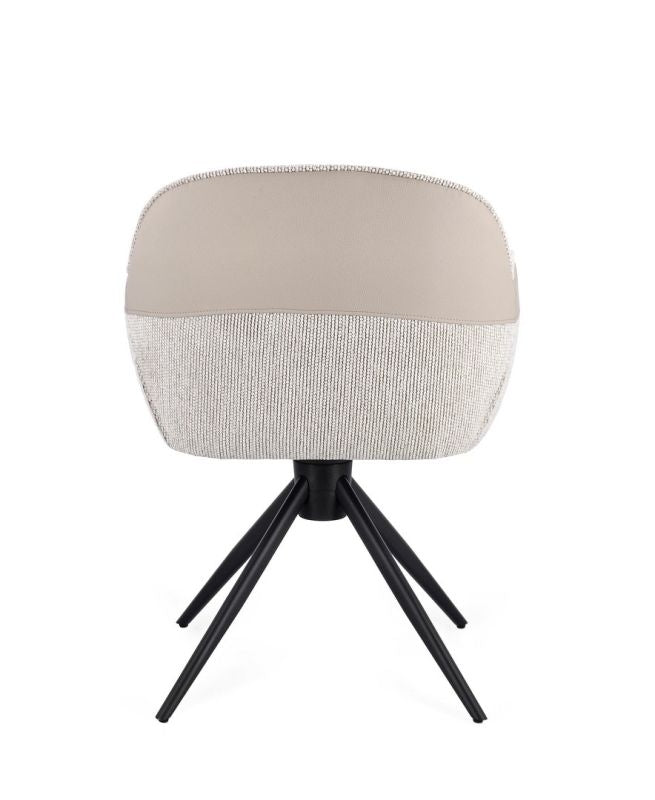 Armlehnenstuhl Drehbar Isotta Beige von Bizzotto: hochwertig verarbeitet, stilsicher kombinierbar und ideal für Essbereich oder Wohnraum | bei STUFF Shop kaufen